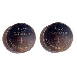 POWER PORTABLE 2-Pack Lir2450 3.6 Volt Lithium Ion Button Batteries
