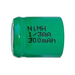 POWER PORTABLE 25-Pack 1/3 Aa Nimh Flat Top Batteries (300 Mah)