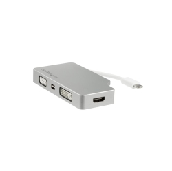 STARTECH 4-In-1Travel A/v Converter USB-C to VGA, Dvi, HDMI Or Mini Displayport (CDpvgdvhdmdp)