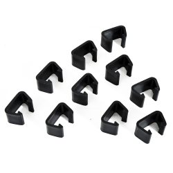 OUTSUNNY Set Of 10 Outdoor Furniture Clips, Rattan Furniture Connectors, Wicker Sectional Module Sofa Fasteners Clamps