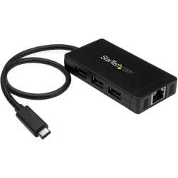 STARTECH 3-Port USB-C to USB-A Hub With Gigabit Ethernet (Hb30C3A1Ge)