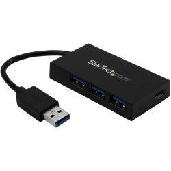 STARTECH.COM 4 Port USB Hub - USB 3.0 - USB A to 3X USB A And 1X USB C - USB Port Expander (Hb30A3A1Cfb)