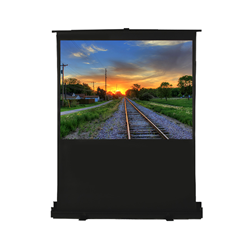 ELUNEVISION Pneumatic Air Lift Pull-Up Floor Screen - 100" 16:9