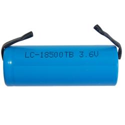 POWER PORTABLE 4/3 A 3.7 Volt Lithium Ion 18500 Battery With Tabs (1400 Mah)