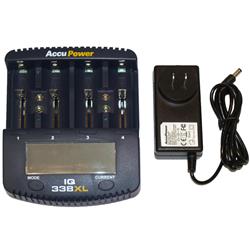 ACCUPOWER Iq-338Xl Universal Lcd Smart Charger / Analyzer (Charges Li-Ion, Nicd & Nimh)