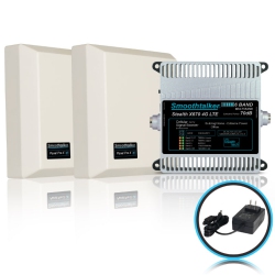 SMOOTHTALKER Stealth X6 70Db 4G/5G Ready Extreme Power 6 Band Building Cell Phone Signal Booster Kit. Covers Up to 18, 000 Sq. Ft