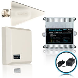 SMOOTHTALKER Stealth X6 70Db 4G/5G Ready Extreme Power 6 Band Building Cell Phone Signal Booster Kit. Covers Up to 18, 000 Sq. Ft