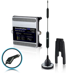 SMOOTHTALKER Mobile X6 50Db Extreme Power 6 Band 4G/5G Ready Wireless Vehicle Cell Phone Signal Booster Kit With 14" Antenna