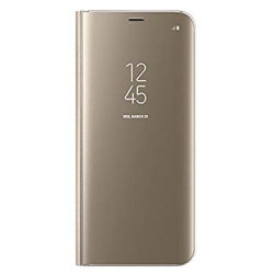 SAMSUNG Galaxy S8 Plus Oem Clear View Cover W/stand - Ef-Zg955Cfegca In Gold