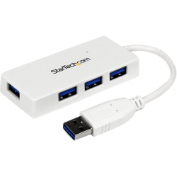 STARTECH Portable 4 Port Superspeed Mini USB 3.0 Cable Hub (St4300Minu3W)