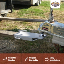 FIELD TUFF Ftf-01Fbma 4" Ball Mount Hitch Adapter for Forklift And Tractor Forks