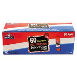 ELMERS E501 Washable All Purpose School Glue Sticks Clear 60-Box