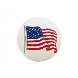 ADCO 1786 Us Flag Spare Tire Cover I - In White