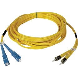 TRIPP LITE 3M Duplex Singlemode 8.3/125 Fiber Optic Patch Cable Sc/st 10' 10Ft 3 Meter