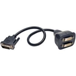 TRIPP LITE 1Ft Dvi Y Splitter Video Monitor Cable Dvi-D M/2Xf 1'