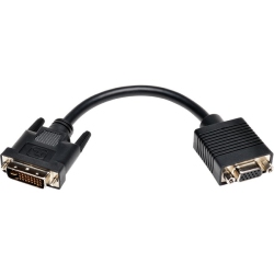 TRIPP LITE 8In Dvi to VGA Adapter Converter Cable Dvi-I Dual Link to HD15 M/f 8
