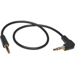 TRIPP LITE 1Ft Mini Stereo Audio Cable With One Right Angle Plug 3.5MM M/m 1'