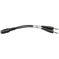 TRIPP LITE BY EATON P318-06N-Fmm 6-In. 4-Position Female to (X2) 3-Position Male Audio Adapter Cable (P31806Nfmm)