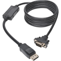 TRIPP LITE P581-006-VGA-V2 Displayport 1.2 to VGA Active Adapter Cable, 6 Ft