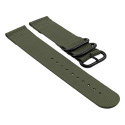 STRAPSCO Nylon Band Strap for Suunto Core W/ Matte Black Buckle In In Green