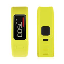 STRAPSCO Soft Silcone Band Strap for Garmin Vivofit In Long Length In Yellow