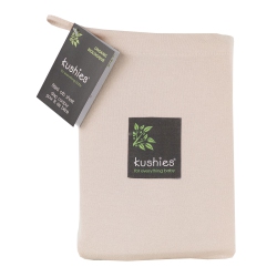 KUSHIES Organic Jersey Fitted Crib Sheet - Mocha