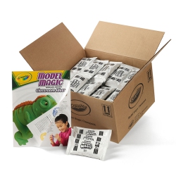 CRAYOLA Binney & Smith 236001 Model Magic Self-Hardening Modeling Compound 75 1OZ Pouches Per Carton In White