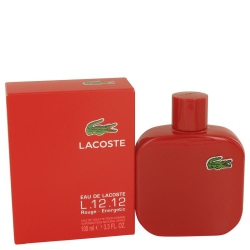 LACOSTE M-3848 Eau De L.12.12 Rouge - 3.3 OZ - Edt Spray