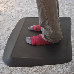 ANTHRODESK Anti-Fatigue Standing Desk Ergonomic Comfort Floor Mat (Black Ergoslant 22" X 34")
