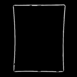 ESOURCE PARTS Lcd Screen Supporting Frame Replacement for Ipad 2 3 4 Bezel - In White