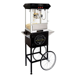 BULLS'EYE Popcorn Machine 8OZ With Cart