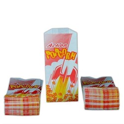 BULLS'EYE Case Of 1000 Empty 1OZ Popcorn Bags