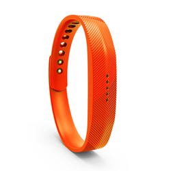 STRAPSCO Silicone Replacement Strap for Fitbit Flex 2 In In Orange