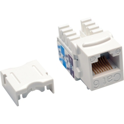TRIPP LITE Cat6/cat5E 110 Style Punch Down Keystone Jack - White, 25-Pack