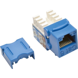 TRIPP LITE Cat6/cat5E 110 Style Punch Down Keystone Jack - Blue, 25-Pack
