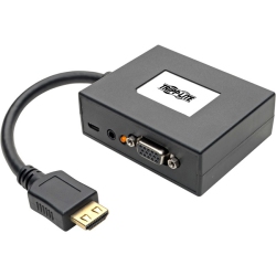 TRIPP LITE 2-Port HDMI to VGA + Audio Adapter / Splitter, 1920 X 1440 (1080P)