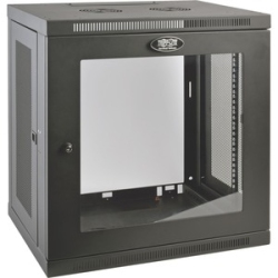 TRIPP LITE Srw12Ug Smartrack 12U Low-Profile Switch-Depth Wall-Mount Rack Enclosure Cabinet