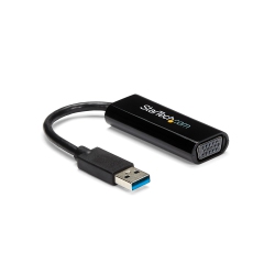 STARTECH Slim USB 3.0 to VGA External Video Card Multi Monitor Adapter (USB32VGAes)