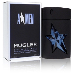 THIERRY MUGLER Angel for Men Eau De Toilette Spray Rubber Bottle 3.4-Ounce