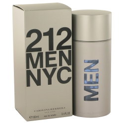 CAROLINA HERRERA 212 Men Nyc By for Men Edt Cologne Spray 3.4 OZ. New In Box