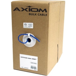 AXIOM Cat5E Plenum Bulk Cable Spool 1000Ft (White) C5Ebcsw1000P-Ax