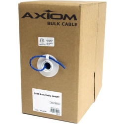 AXIOM Cat6 Plenum Bulk Cable Spool 1000Ft (White) C6Bcs-W1000P-Ax