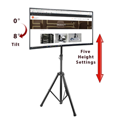 BOOST INDUSTRIES Avt-3770T Tilting Mobile Tv Mount With Portable Tripod Stand for Screens 37" - 70