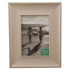 NORTHLIGHT Gordon 32013910 10.25 In. Metallic Honeycomb Inspired Photo Picture Frame In Silver