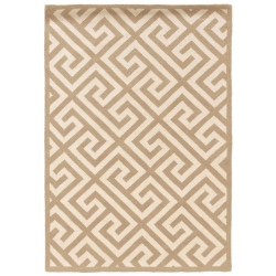 LINON HOME DECOR Linon Rug-Sh0623 2 X 3 Ft. Silhouette Key Indoor Area Rug - In Beige
