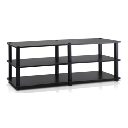 FURINNO Tst No Tools 3-Tier Wide Shoe Storage Rack Espresso & - 15.4 X 47.2 X 11.6 In Black