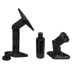 BOOST INDUSTRIES Cwsm-B Universal Home Theater Speaker Brackets, Tilt, Swivel (1 Pair, Black)
