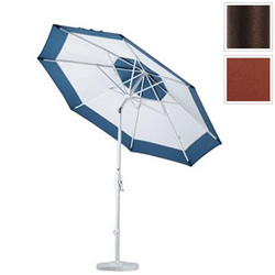 CALIFORNIA UMBRELLA Gscu908117-5407 9 Ft. Aluminum Market Umbrella Collar Tilt - Bronze-Sunbrella-Henna