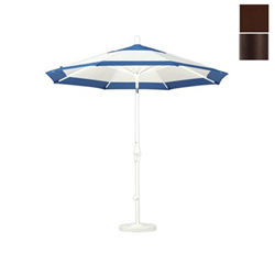 CALIFORNIA UMBRELLA Gscu908117-5432 9 Ft. Aluminum Market Umbrella Collar Tilt - Bronze-Sunbrella-Bay In Brown