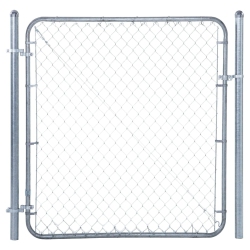 ADJUST-A-GATE Fit-Right Adjustable Walk Gate Kit With Round Corner Frame In Gray